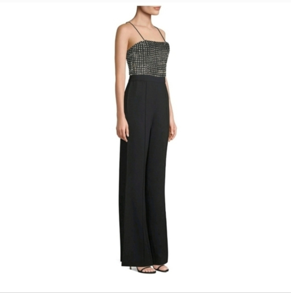 Alice + Olivia Mannie Crystal-embellished Jumpsuit in size 2 - Picture 9 of 15